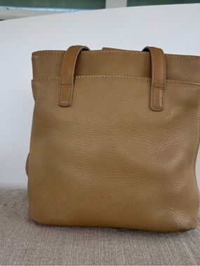 Vintage Coach 6810 Tan Pebbled Leather Tote Bag Costa Rica Made Minimalist